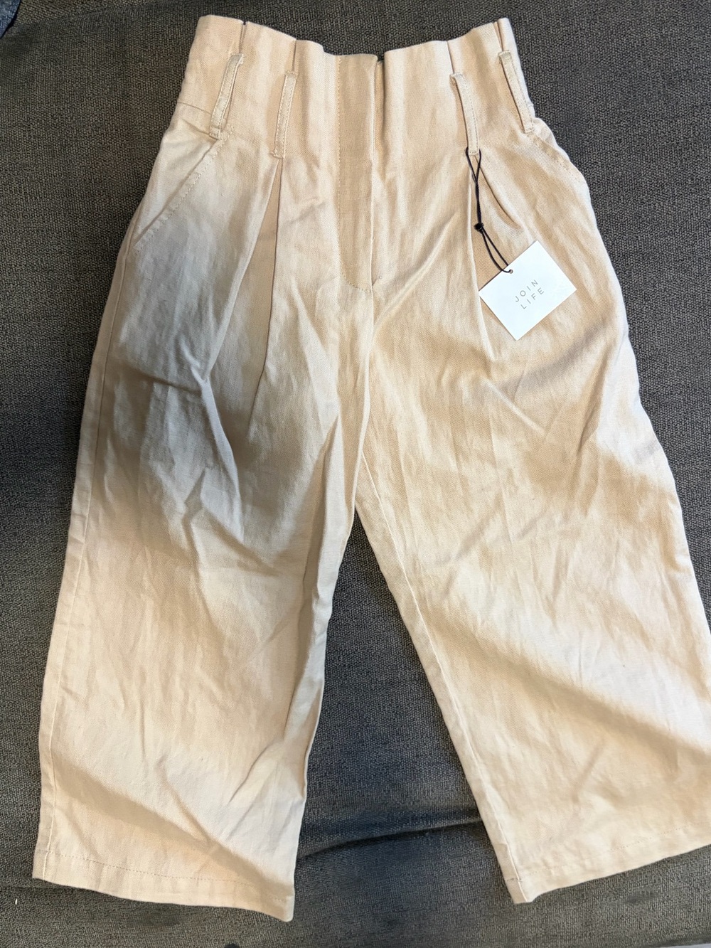 Zara Kids Beige Wide-Leg Casual Bottoms